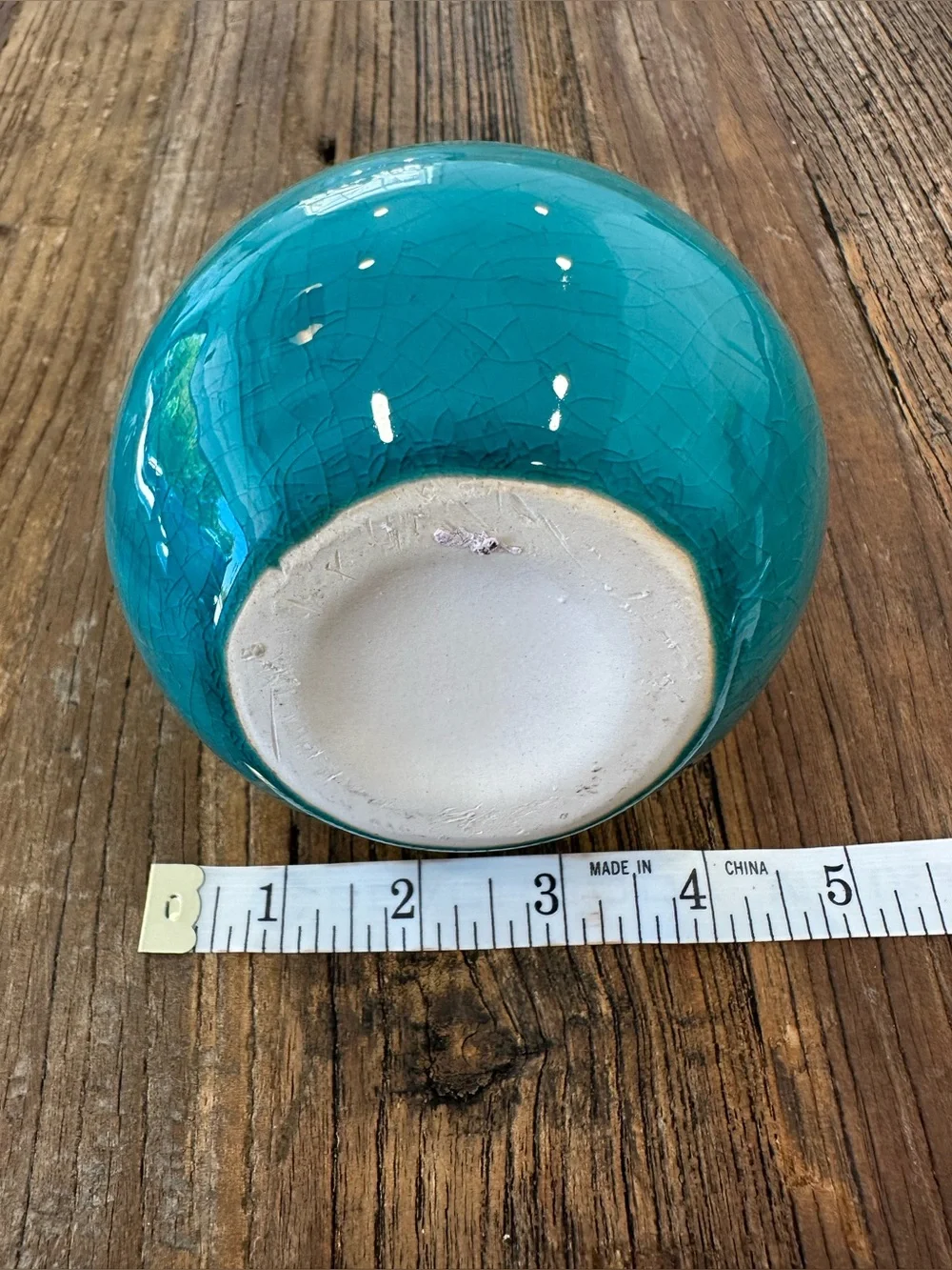Turquoise Ceramic Accent Vase - Home Accents - Picture 4 of 4